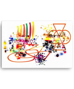 Dysfunctional Educated Abstract Painting Canvas